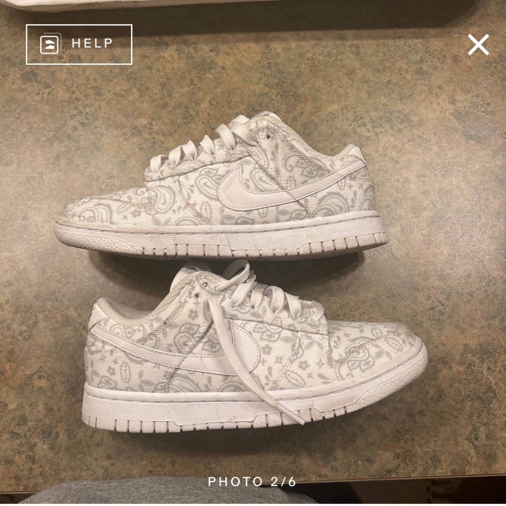 WMNS PAISLEY NIKE WHITE DUNKS